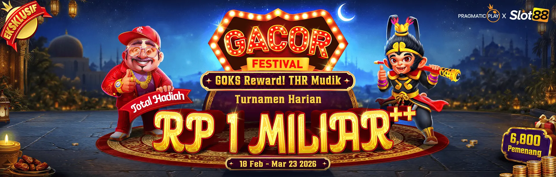 PP - GACOR FESTIVAL: MODAL MUDIK DAILY TOURNAMENT & PRIZE DROP